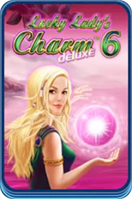 Lucky Lady's Charm 6 Deluxe slot game με τυχερή θεά